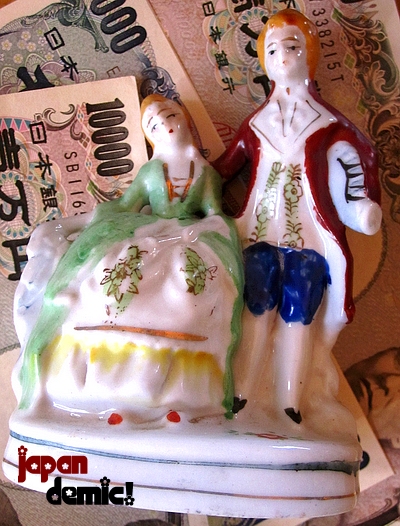 occupied-japan-couple400 Made in Occupied Japan ceramic figurine. #OccupyWallStreet