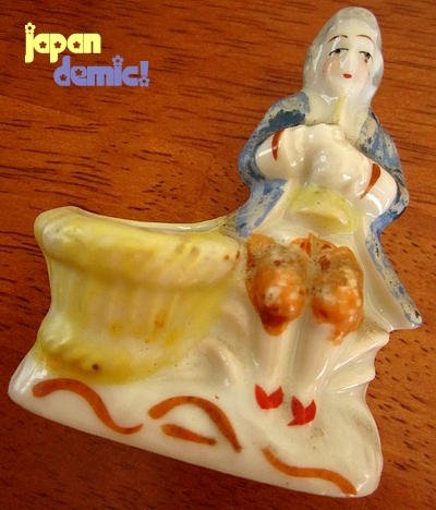 occupied-japan-man-toothpick-holder400 Made In Occupied Japan ceramic toothpick holder, European man.